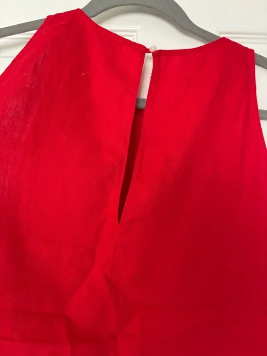 Everlane red linen top- NWOT - Picture 6 of 8